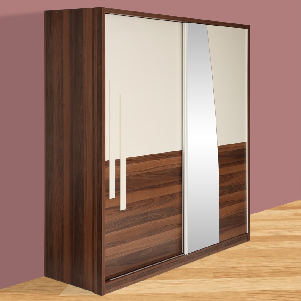 Walton Engineerwood 2 Door Sliding Wardrobe Walnut