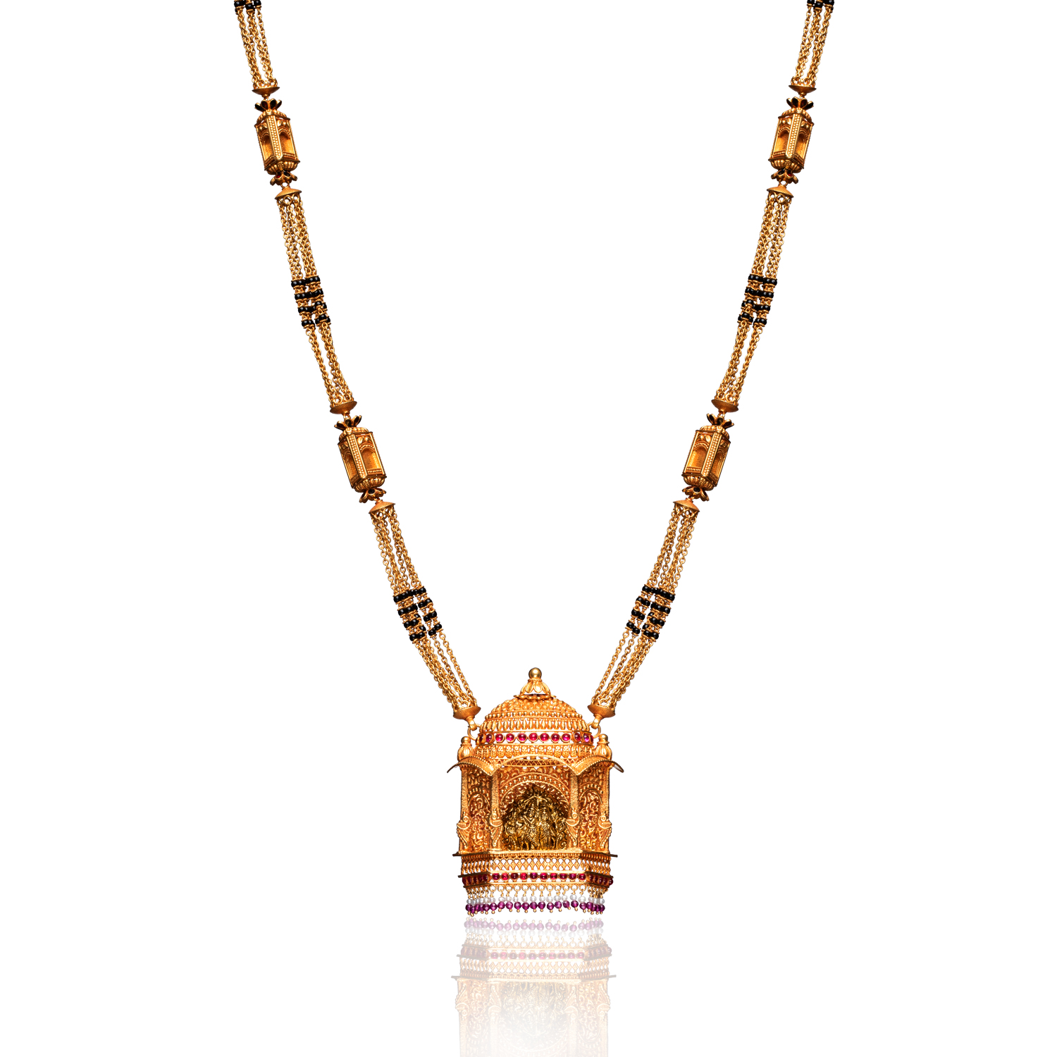 Mangalsutra Bracelet Png - 22k Yellow Gold Mangalsutra - Locket, HD Png