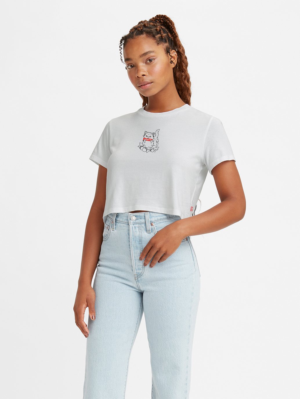 levis crop shirt