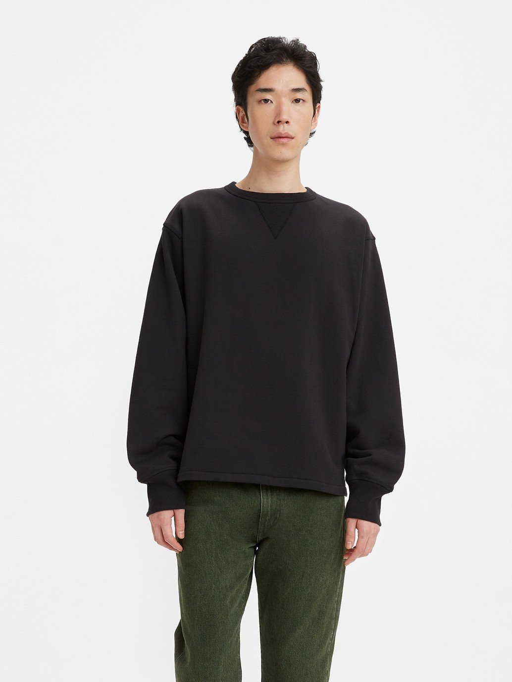 Oversized hotsell black crewneck