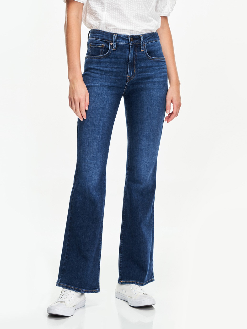 Levi's® 726 High Rise Destructed Knee Flare Jeans, 59% OFF