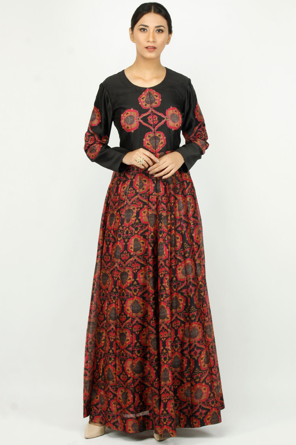 Alok & Harsh indian designer online printed anarkali dresses