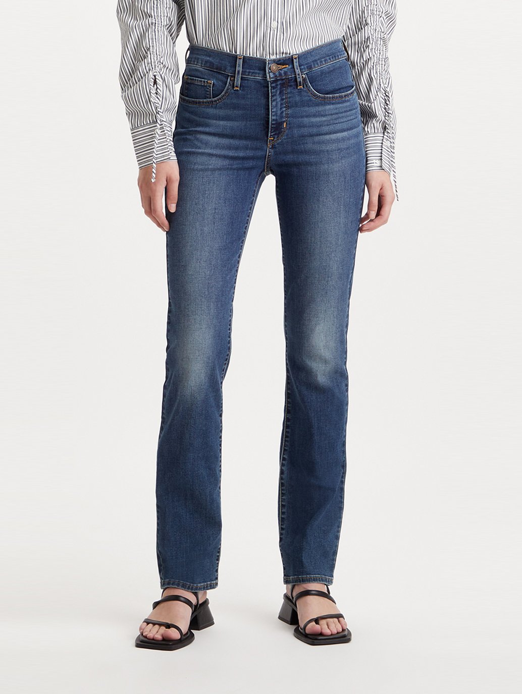Levi's Women's 724 High Rise Slim Straight Jeans - Dark Wash — Dave's New  York