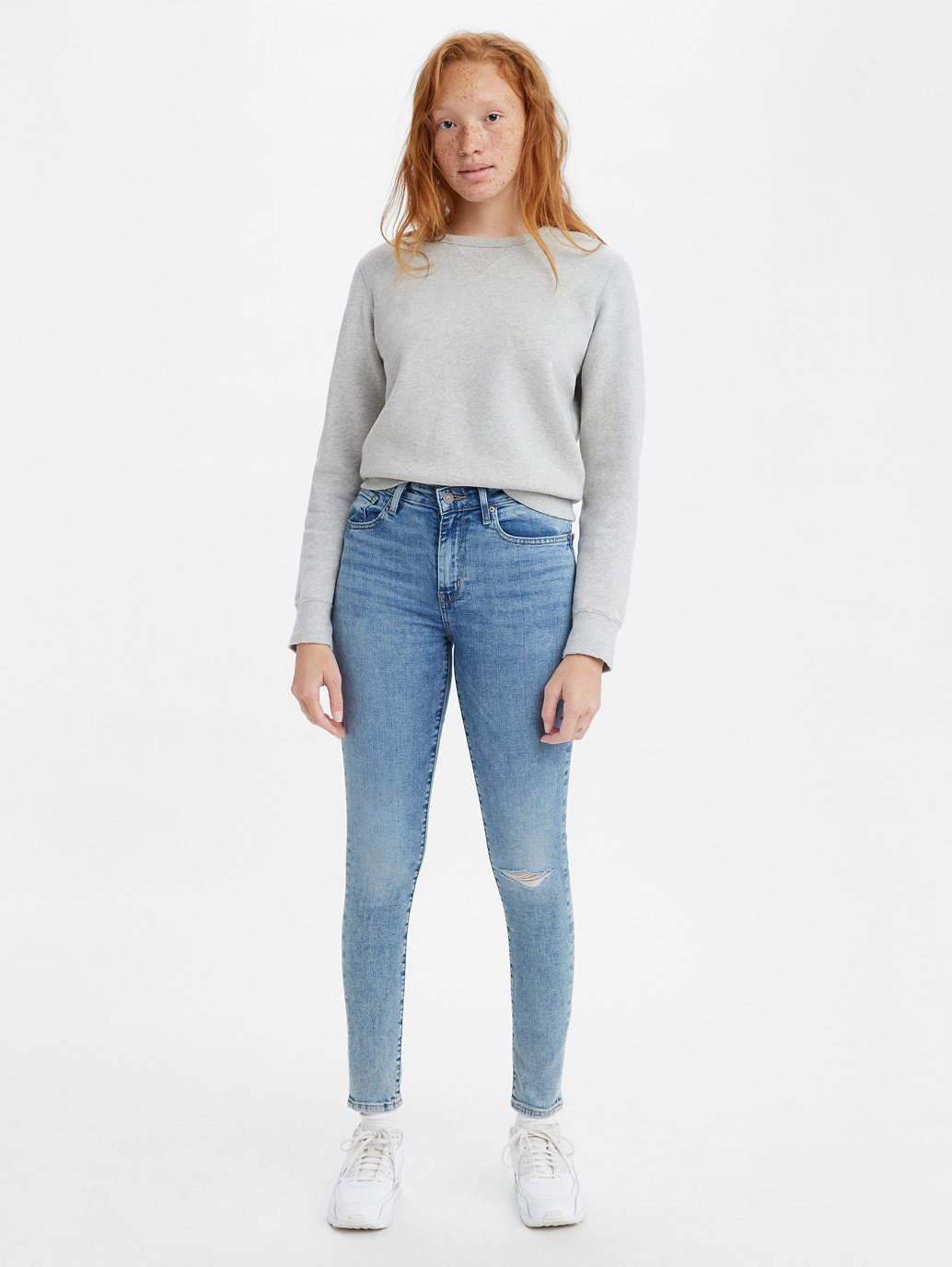 skinny fit high rise levi's 721 jeans