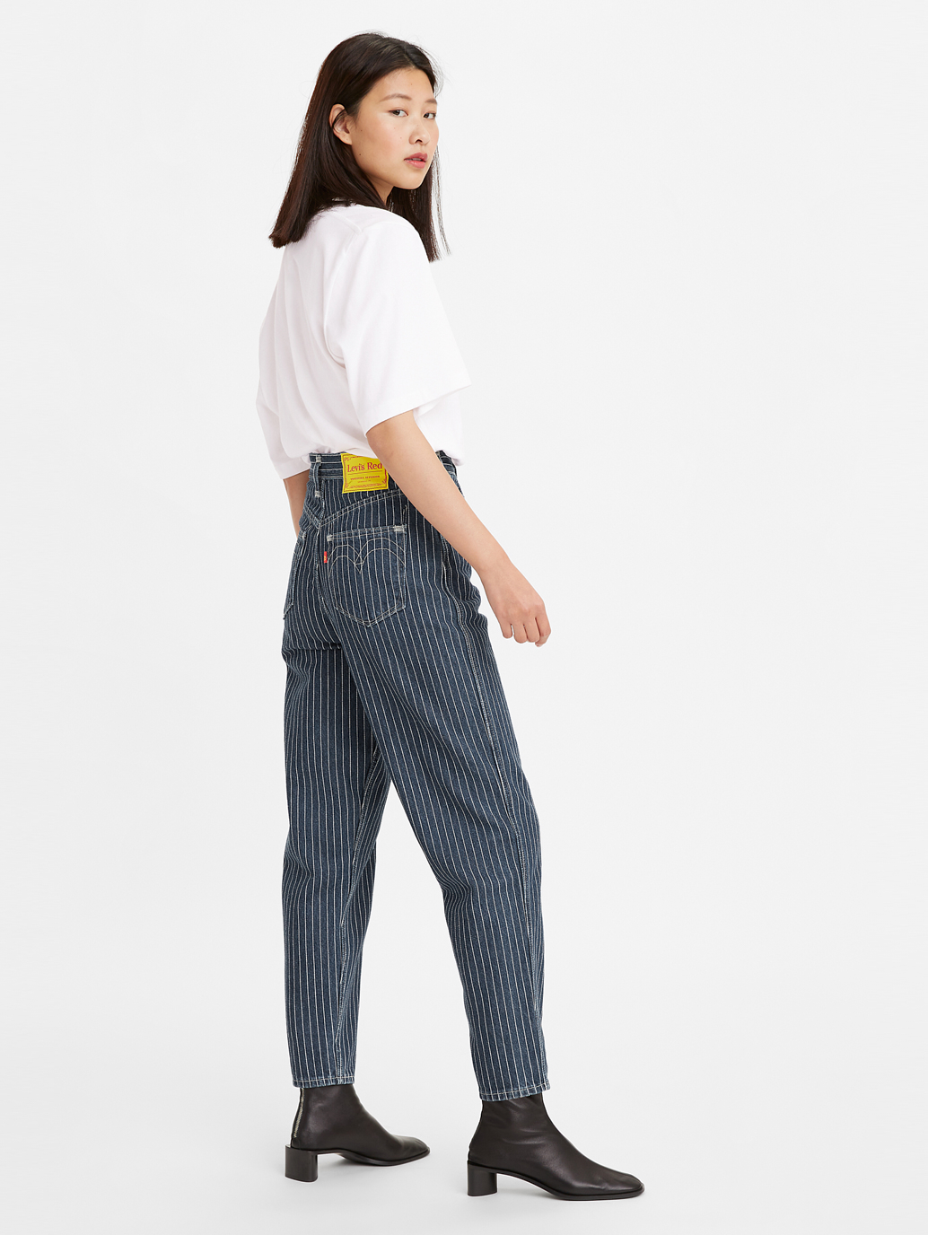 levi's red high loose taper