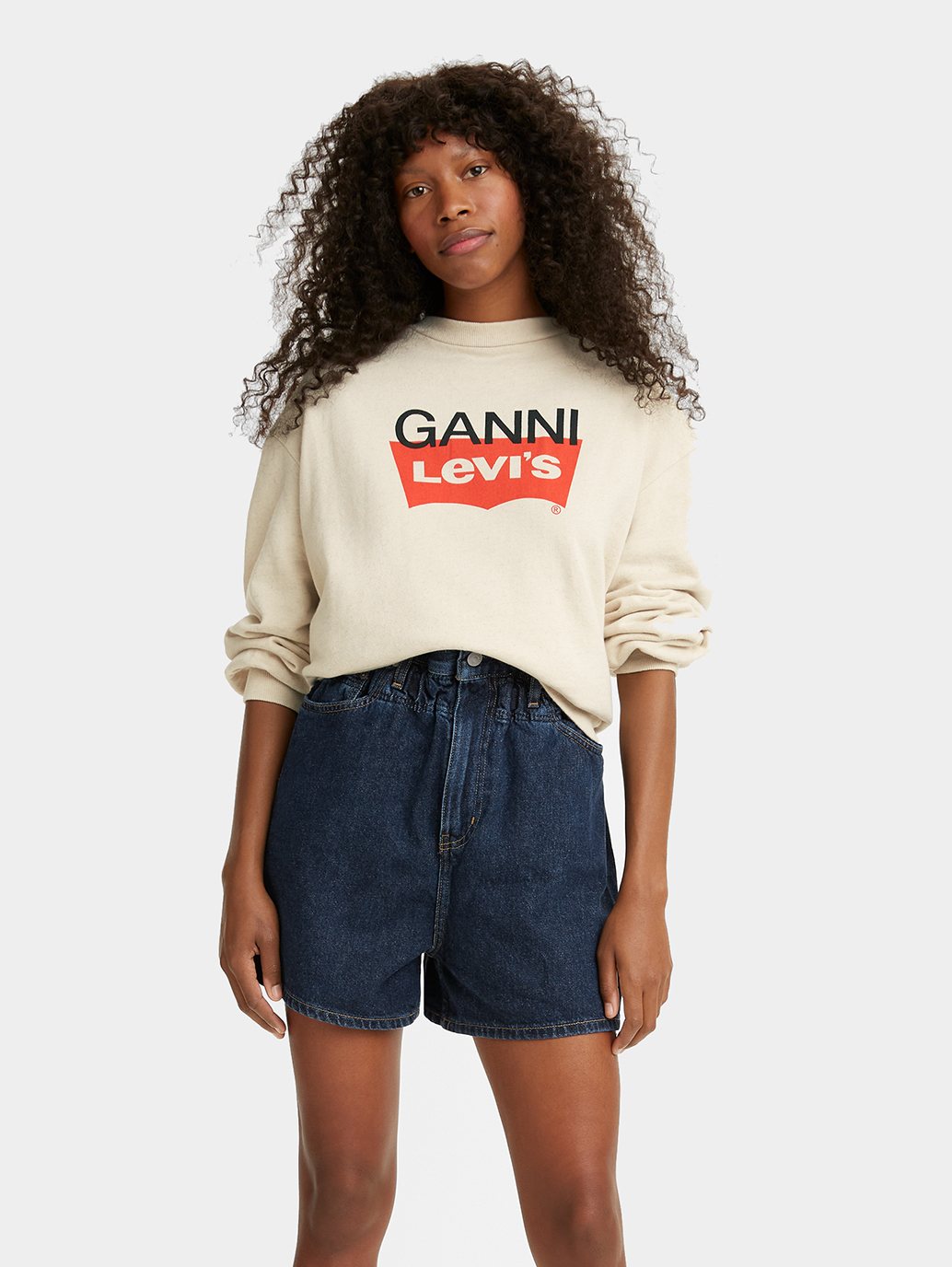 ganni levis sweatshirt