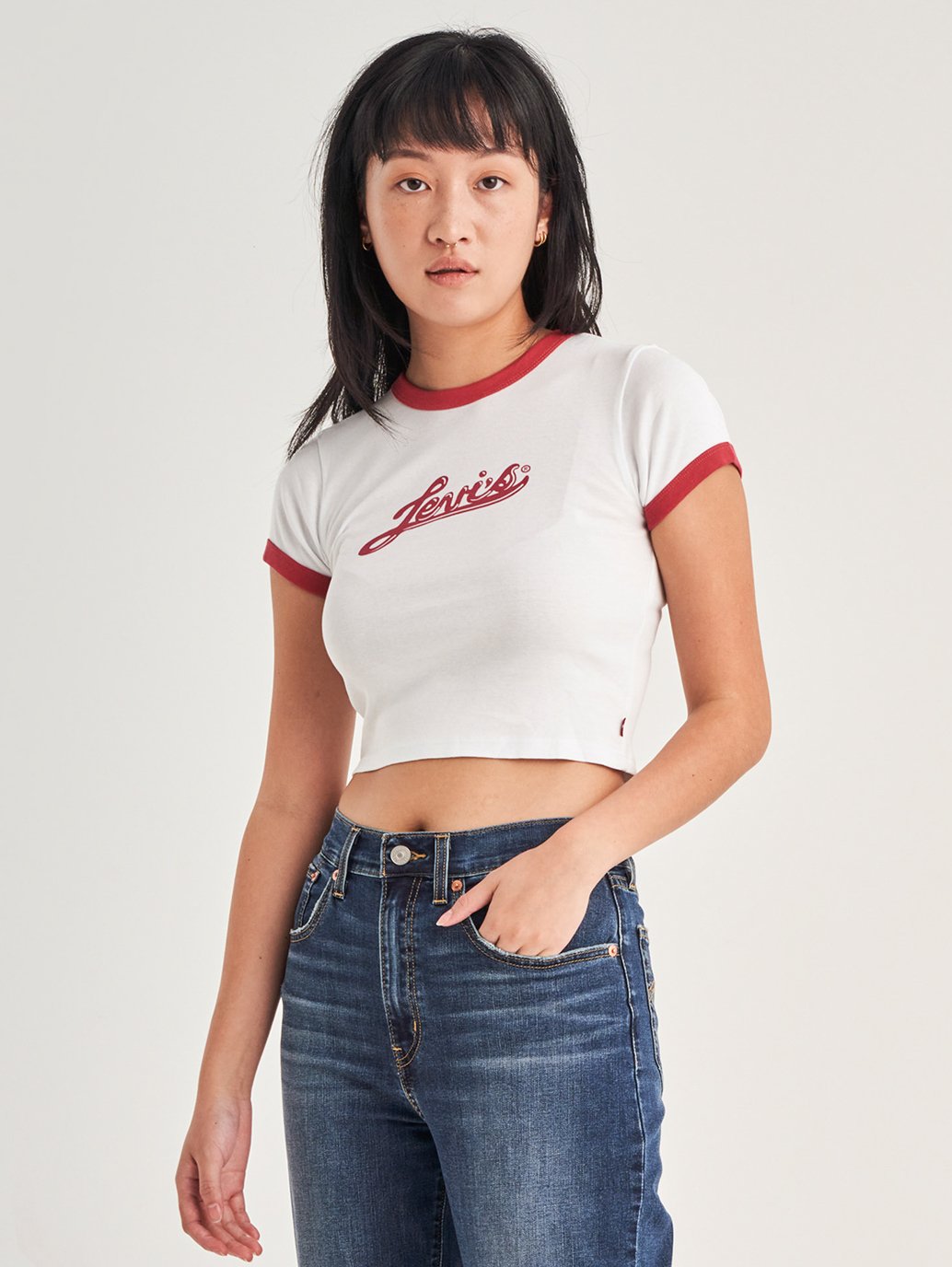 Levi's® Women's Graphic Ringer Mini T-Shirt | Levi's® Official Online Store  SG