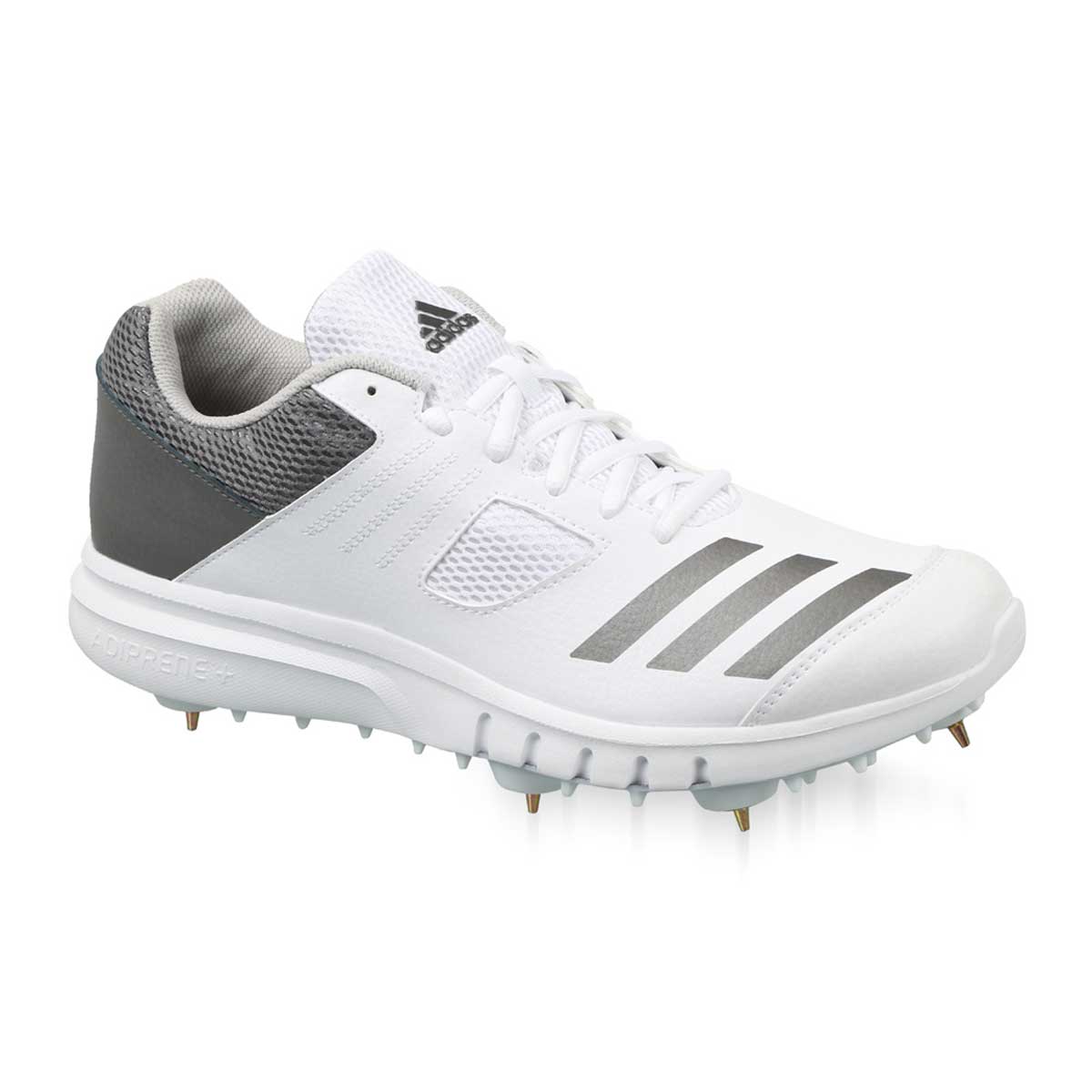 Buy Adidas Howzat Spike Cricket Shoes (White/Grey) Online at Lowest ...