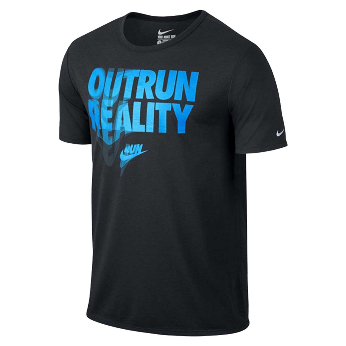 Buy Nike Outrun Reality T-Shirt (Black) Online in India