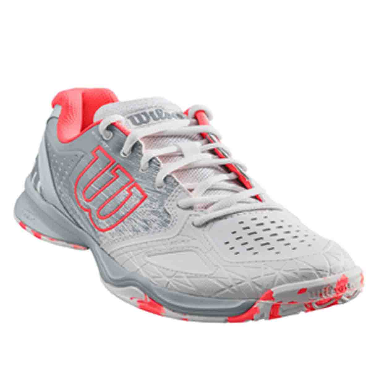 Buy Wilson Kaos Comp Womens Tennis Shoes Whitebluecoral Online