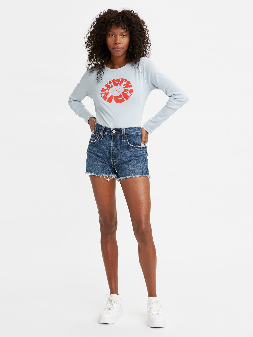 levis white sweatshirt womens