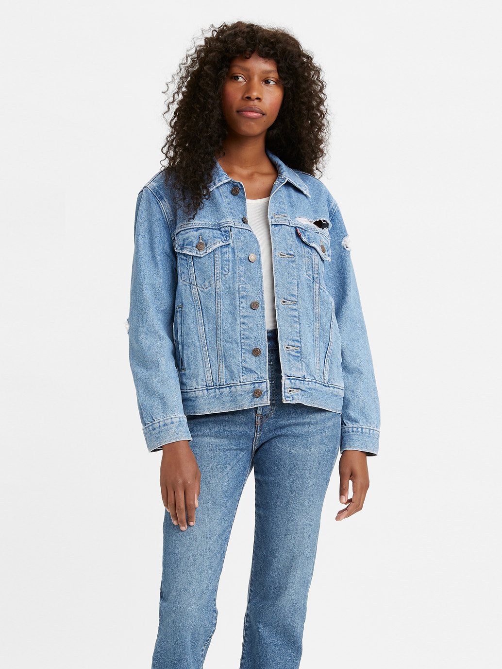 levis 501 crop jeans blue