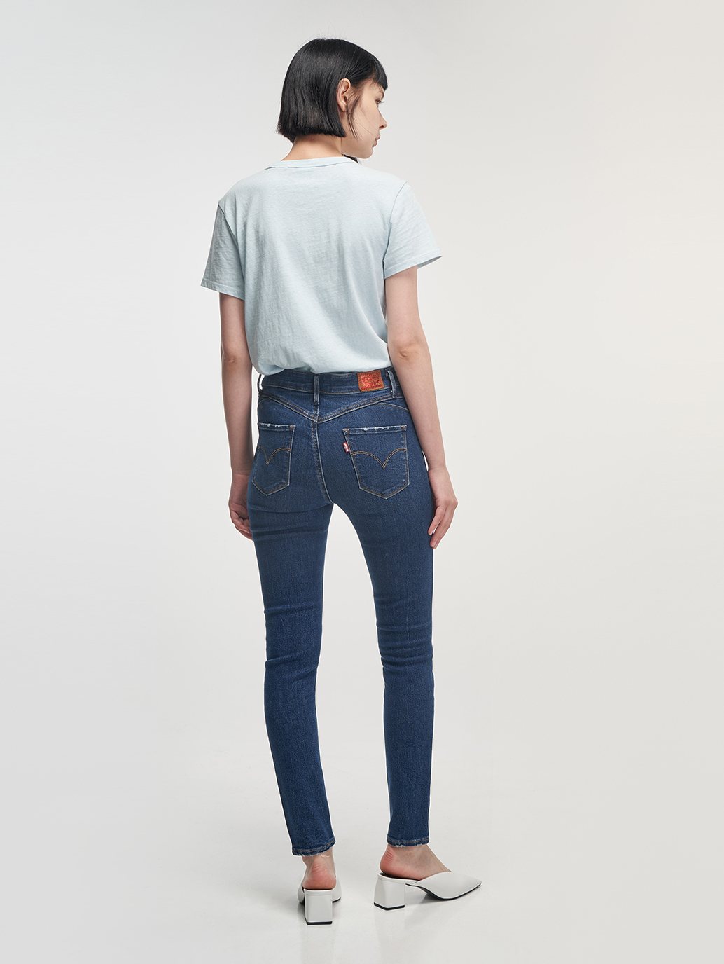 classic mid rise skinny jeans