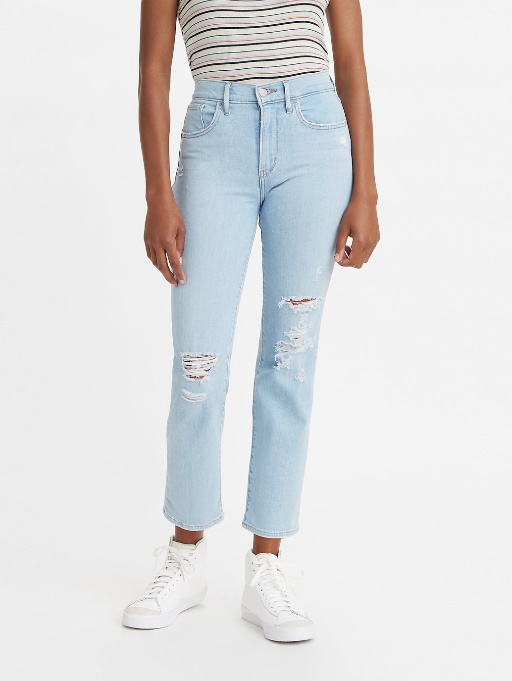 levi's 724 utility cropped jeans