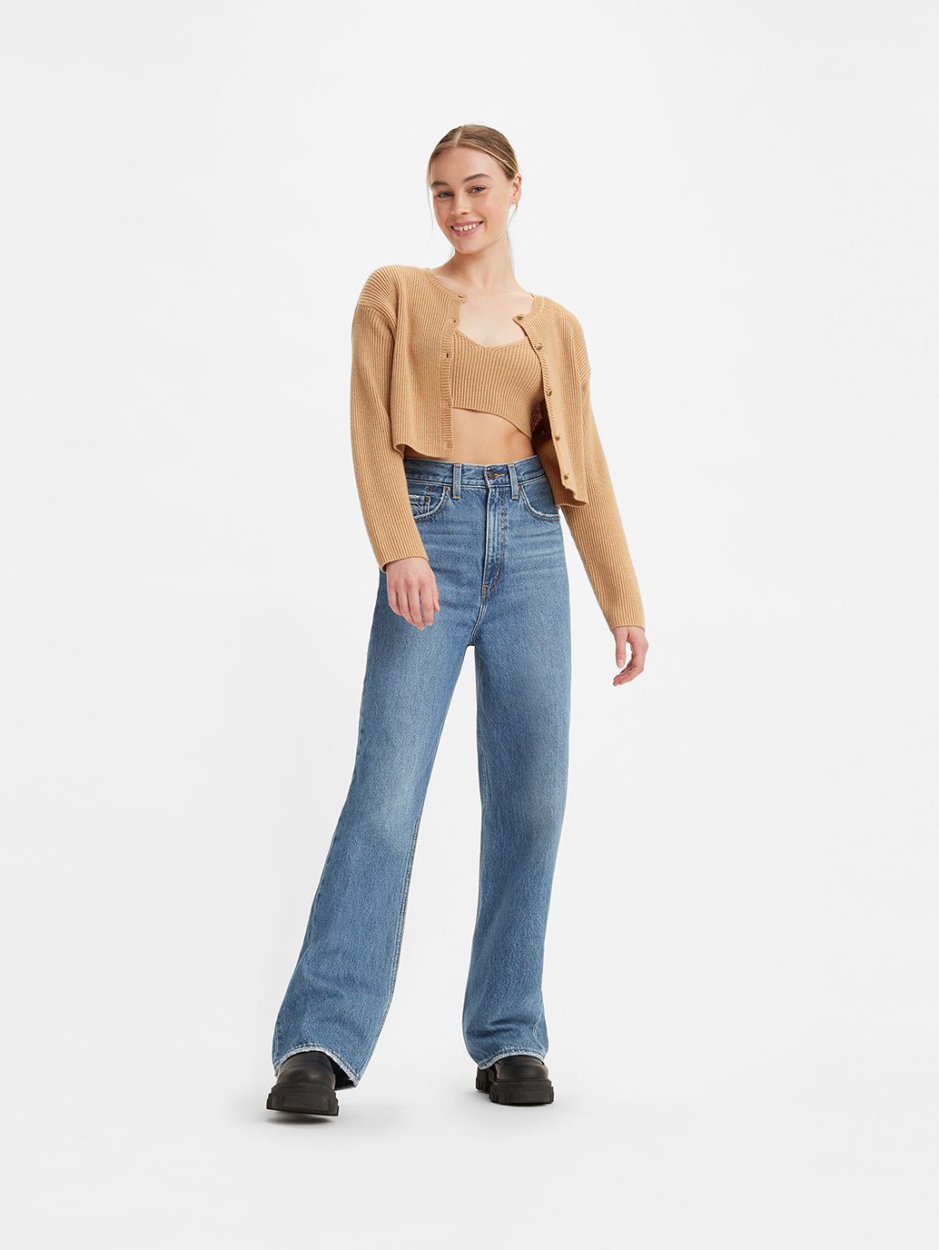 levi's high loose straight jeans